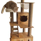 Solid wood capsule cat tree