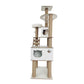 Solid wood capsule cat tree