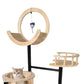 63-inch solid wood cat tree