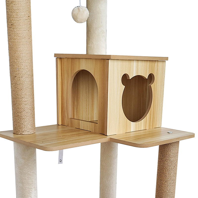 Multilayer sisal cat tree