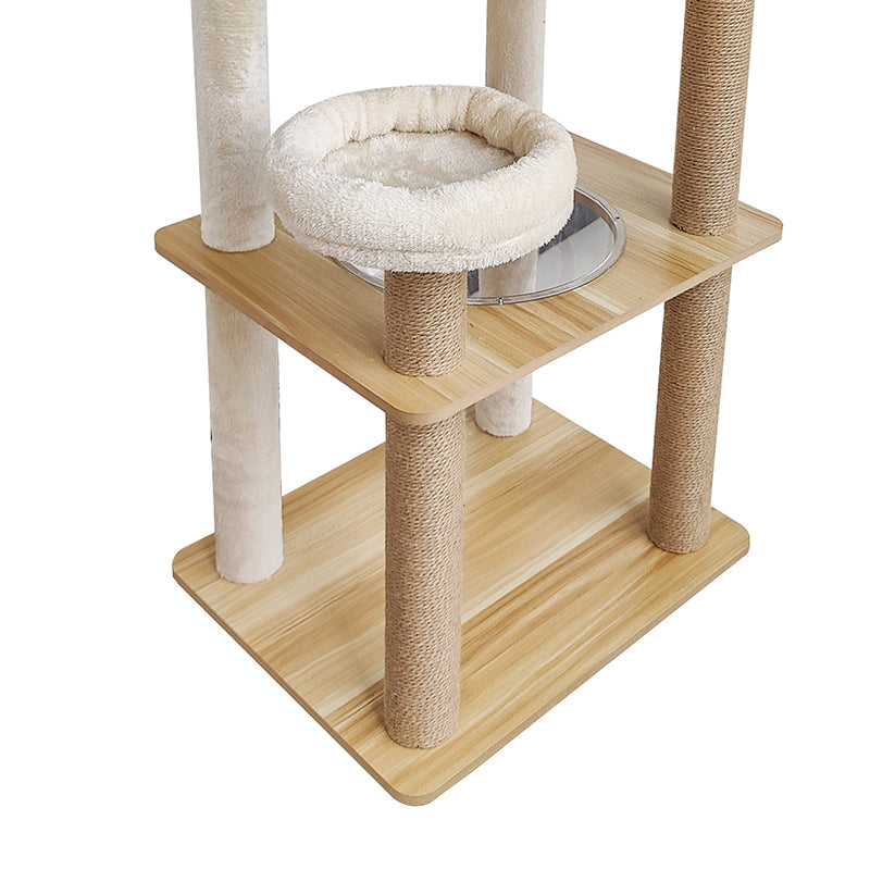 Multilayer sisal cat tree