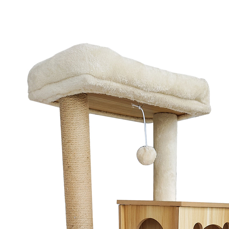 Multilayer sisal cat tree