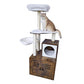 57-inch Solid wood cat tree