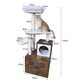 57-inch Solid wood cat tree