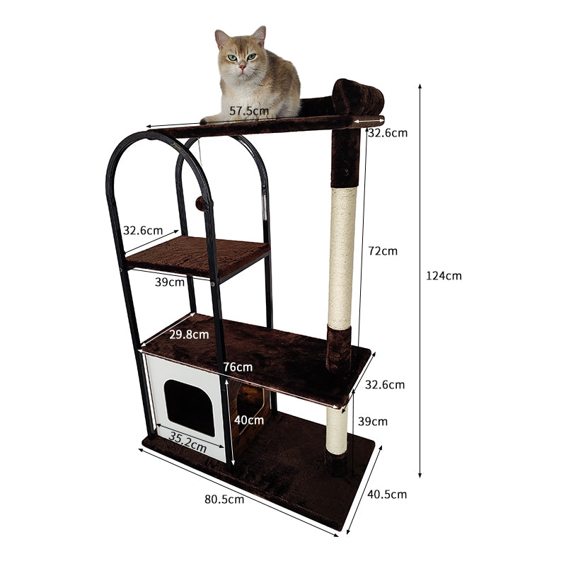 Iron frame cat tree cat nest cat scratching post