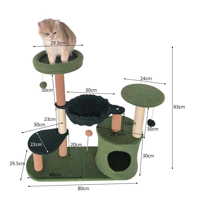 32.7-inch dual-purpose cat tree