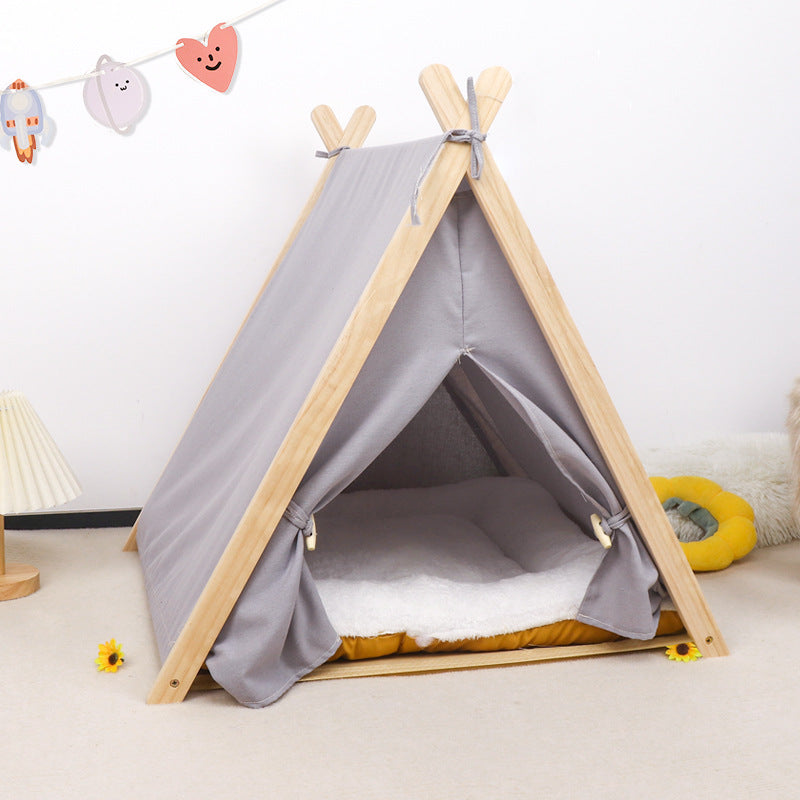 Pet Teepee with Cushion for Dogs and Cats