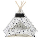 Star Pattern Pet Tent House With Waterproof Cushion