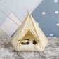 Pet Teepee Portable Houses with Thick Cushion