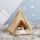 Pet Teepee Portable Houses with Thick Cushion