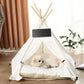 Small to Medium Dog Bed Teepee Tent for Dogs and Cats