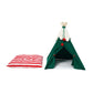 Christmas themed cat teepee tent