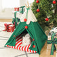 Christmas themed cat teepee tent