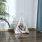 Colorful Pet Teepee Tent with cushion