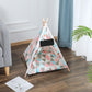 Colorful Pet Teepee Tent with cushion