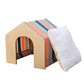 Stripe wood cat house
