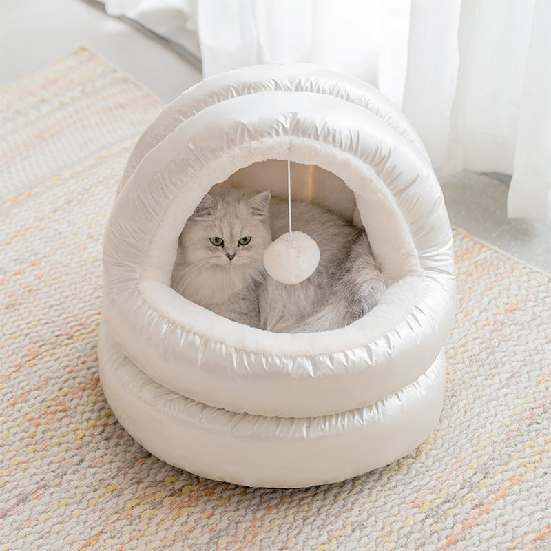 Classic mongolian yurt pet bed cat house