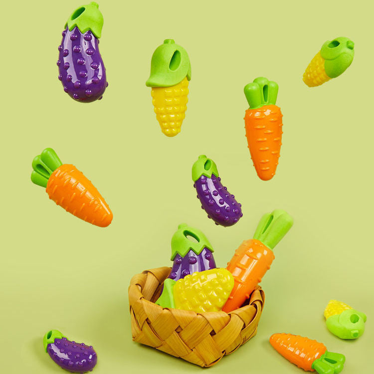 Crunchcore and Crunch Veggies Eggplant  Dog Chew Toy