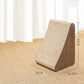 Solid triangular cat scratching board