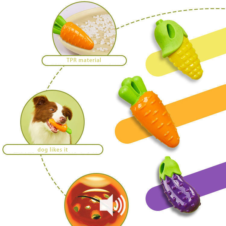 Crunchcore and Crunch Veggies Corn Dog Chew Toy