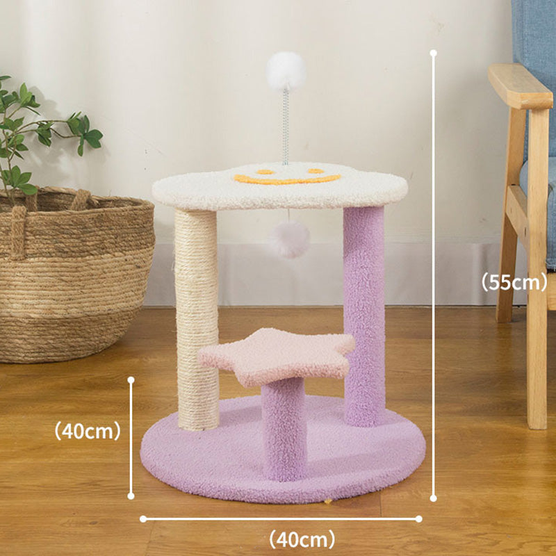 Star and moon design cat tree