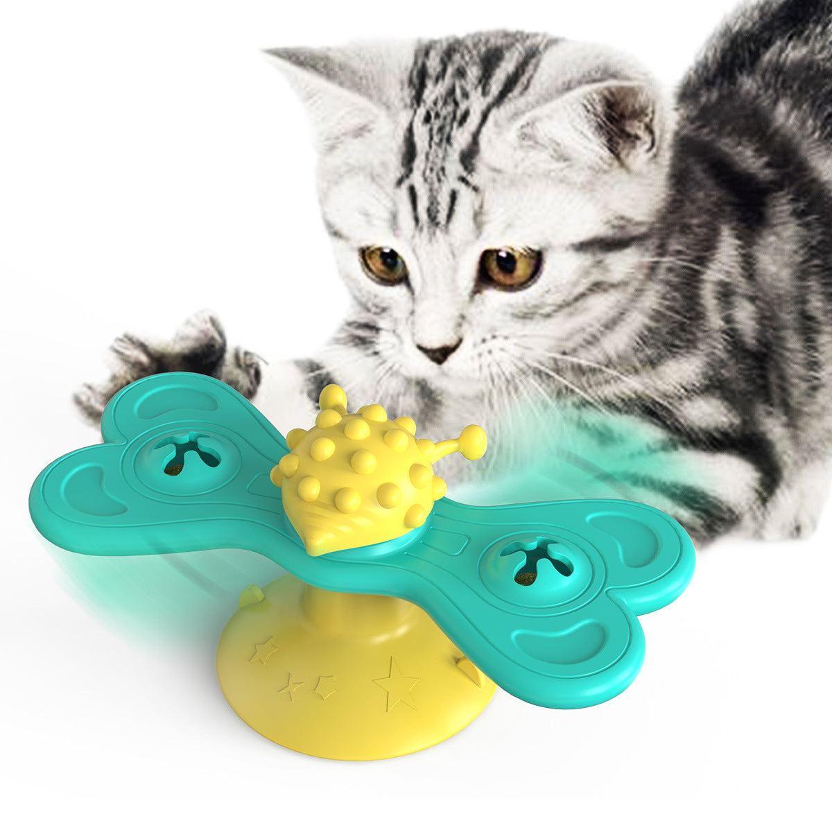 Rotating butterfly cat toys