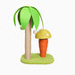 Coconut tree mushroom cat tree