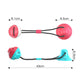 Dog Chew Toy Suction Cup Leaks Feed Ball Squeaky Dog Toothbrush
