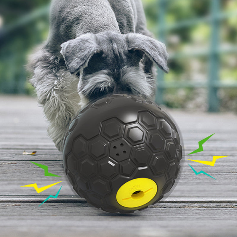 Dog chew ball with feeding function