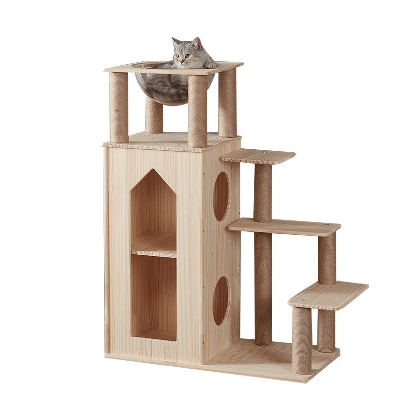 Luxury wooden cat villa