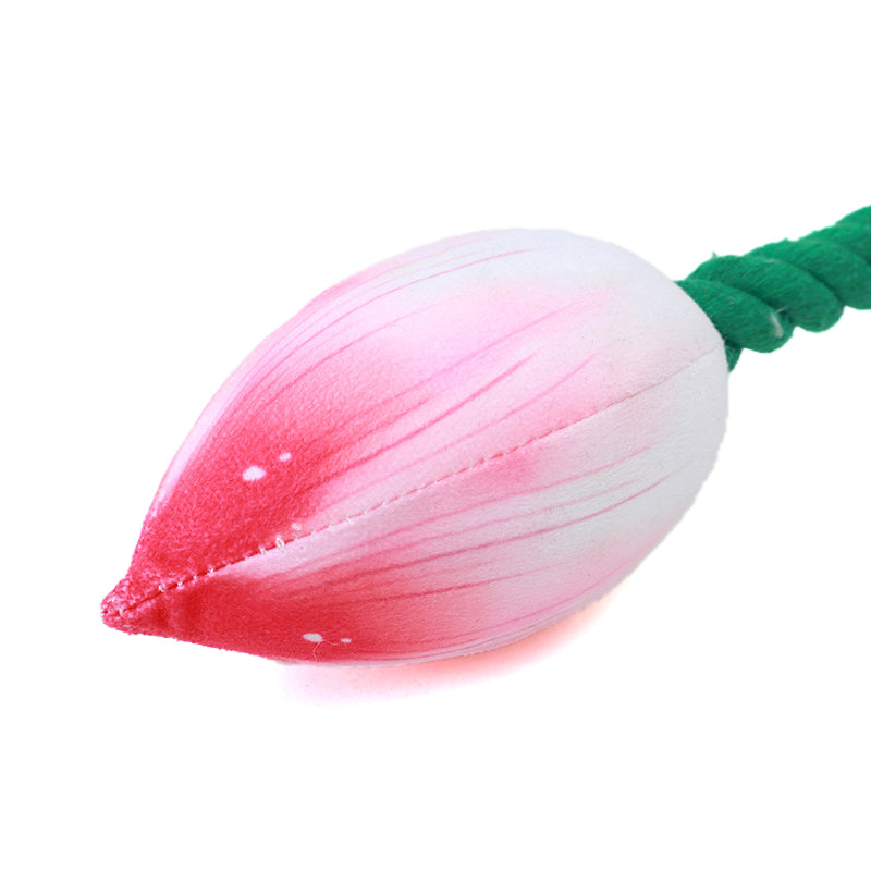 Squeaky Lotus Flower Cotton Rope Dog Toys