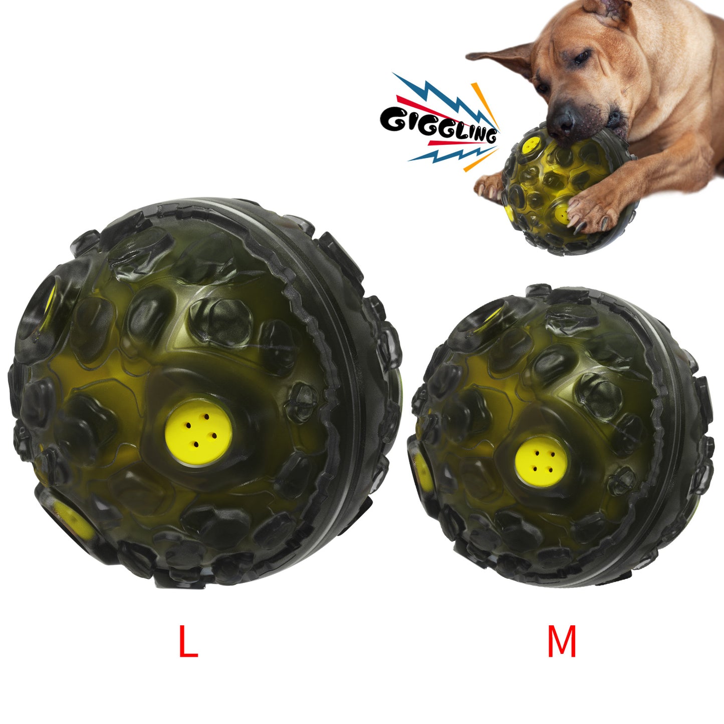 Large dogs vocal bite resistant toy ball