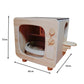 TV shape enclosed wood odor-proof cat toilet