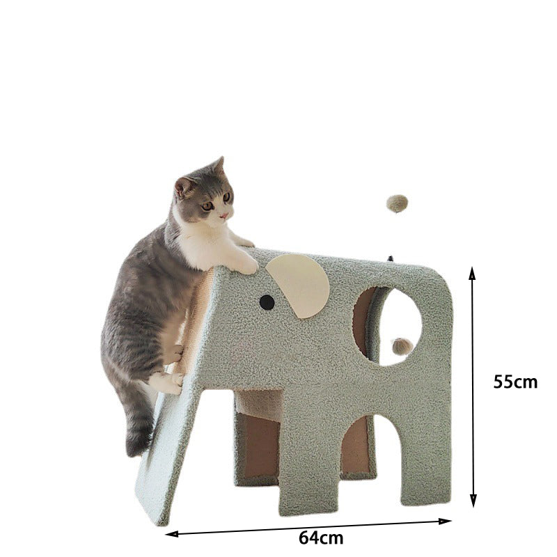 Elephant cat house diy cat toy