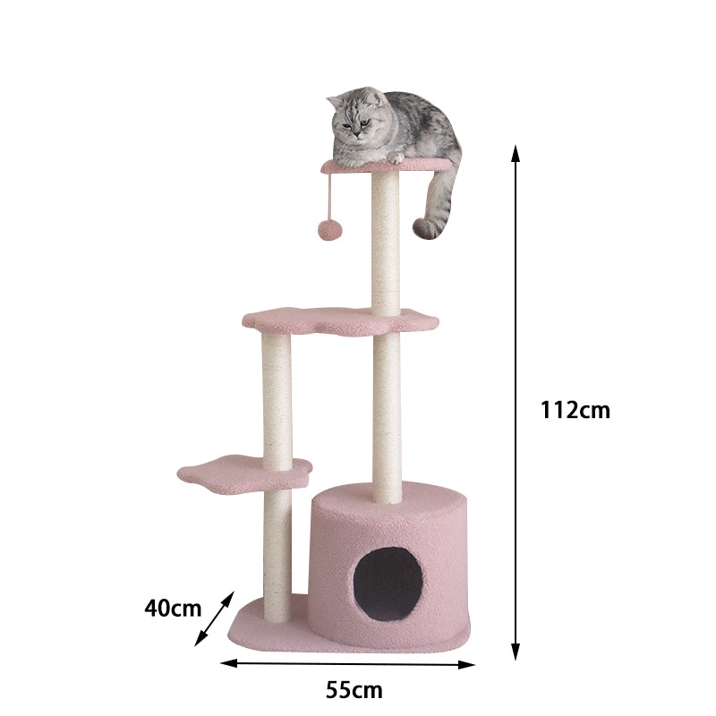 Luxury flower cat tree