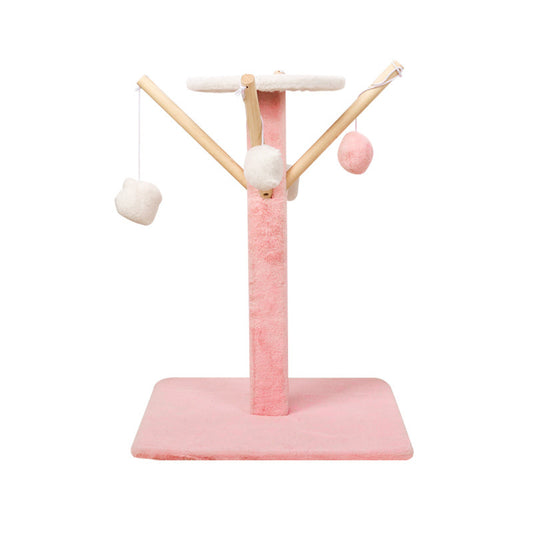 Pink small cat scratching stand