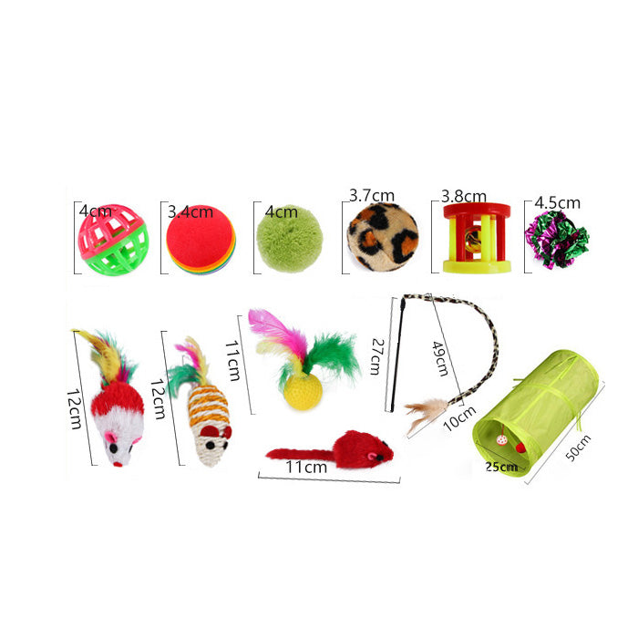 21 pieces cat toy set