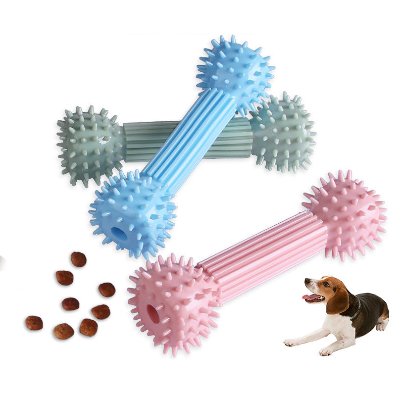 TPR Barbell Shape Chew Dog Toys