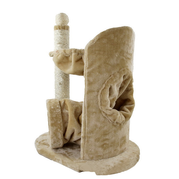 Small cat tree with soft tunnel