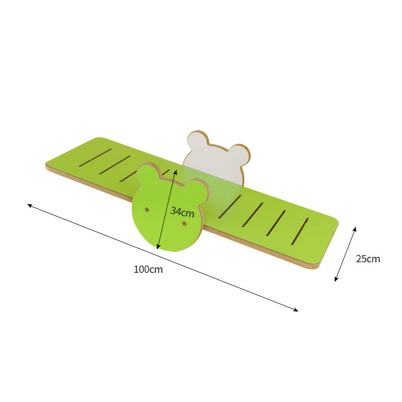 Pet playing toy cat seesaw