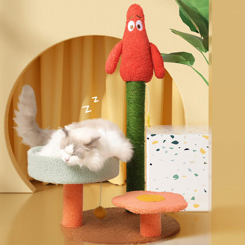 Little Red Man Cat Scratching Post