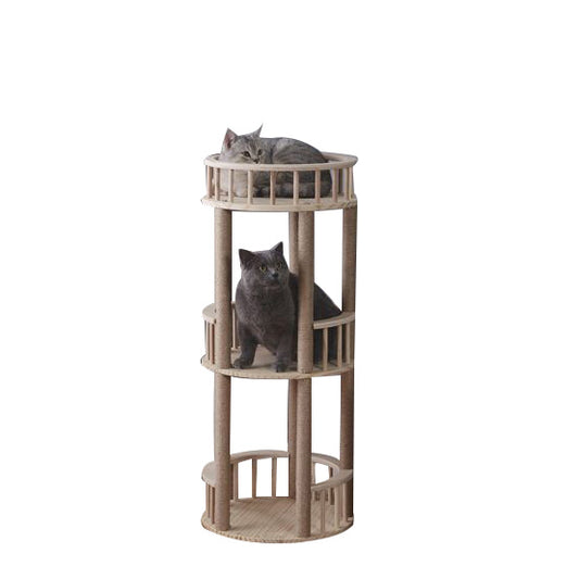 Large wooden cat platform