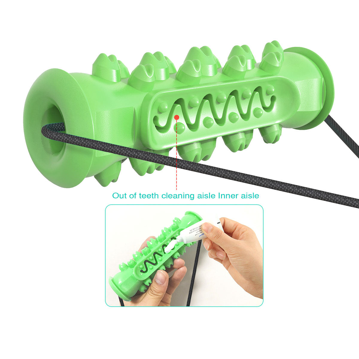 Double suction cup teething stick