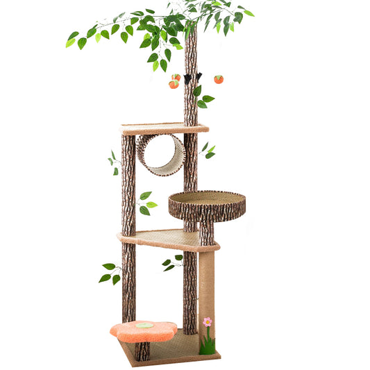 Simulate tree cat tower