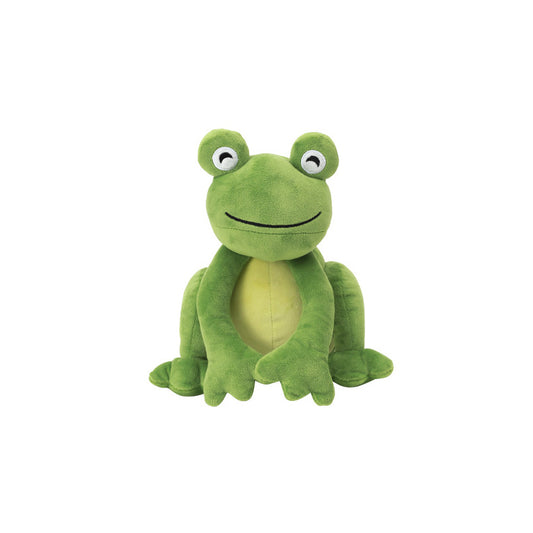 Squeaky Green Frog Plush Dog Toys