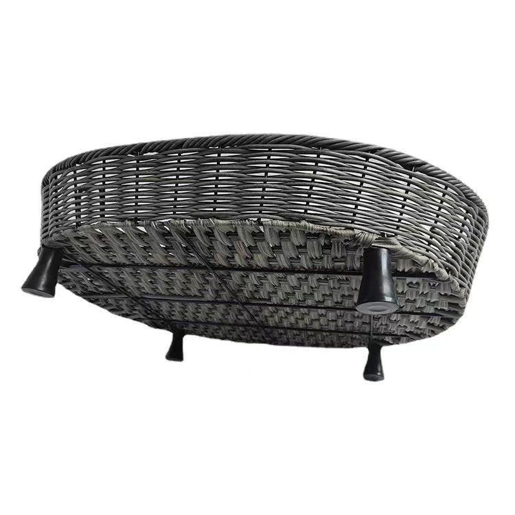 Thick rattan pet bed