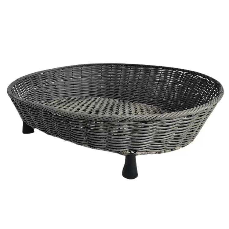 Thick rattan pet bed