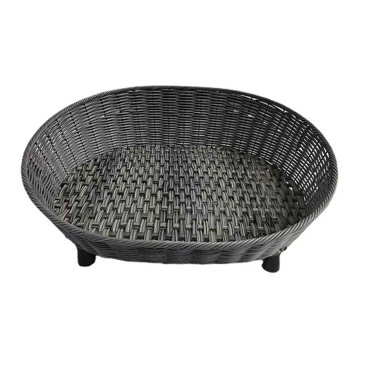 Thick rattan pet bed