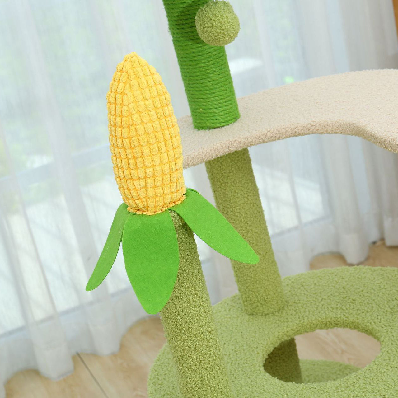 Sunflower and corn L size cat tree