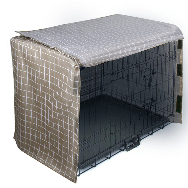 Four-door dog crate cover